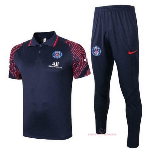 Maillot Om Pas Cher Nike Ensemble Complet Polo Paris Saint Germain 2020 2021 Noir Rouge